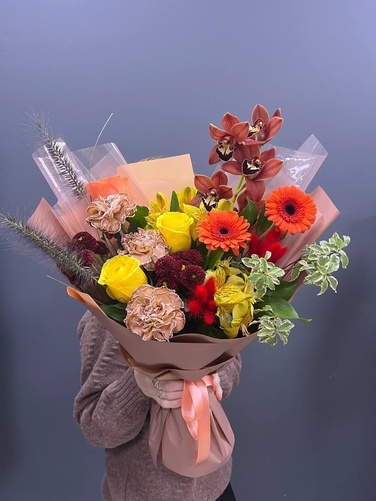 Букет Осенние краски в магазине Кактус г. Сургут